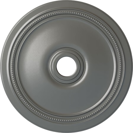 Ekena Millwork Diane Ceiling Medallion (Fits Canopies up to 6 1/4"), Hnd-Painted Silver, 24"OD x 3 5/8"ID x 1 1/4"P CM24DISLS